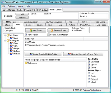 Fastream NETFile FTP/Web Server