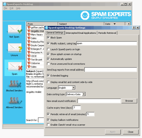 SpamExperts Desktop