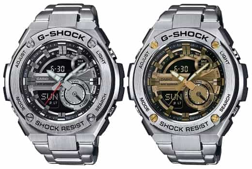 2 Casio G Steel G Shock GST 210 min